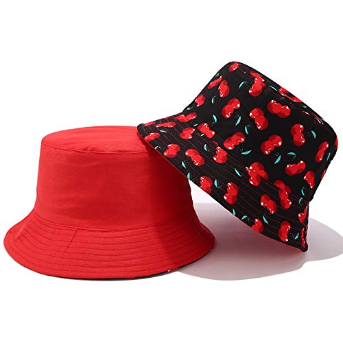 Bucket Hat for Men or Women Casual Sun-Hat UV Protection Adjustable Uni  Caps for Summer Travel Outdoors Fisherman Black