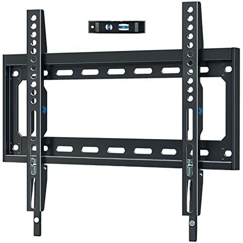 TV Mount Fixed for Most 26-55 Inch LED, LCD and Plasma TV, TV Wall Mount TV Bracket up to VESA 400x400mm and 100 LBS Loading Capacity, Low Profile and Space Saving Flat Mount MD2361-K