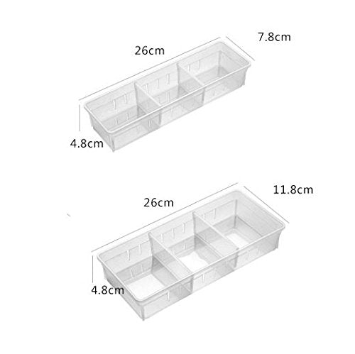 Adjustable Desk Drawer Organizer Set of 4