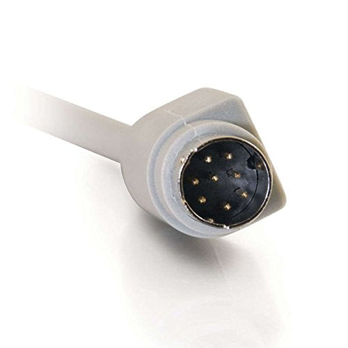 C2G 02318 8-Pin Mini-DIN M/M Serial RS232 Cable, Beige (10 Feet, 3.05 Meters)