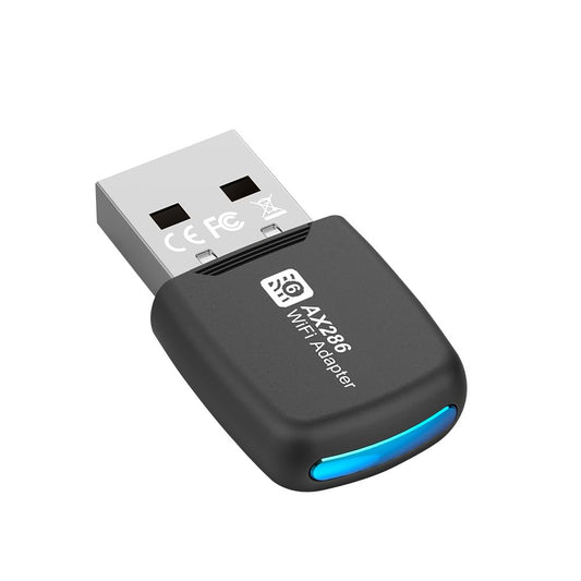 USB WiFi 6 Adapter with 2.4GHz, 300m Range for Windows