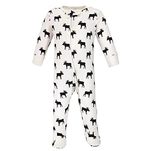 Uni   Cotton Sleep and Play Moose, 0-3 Months