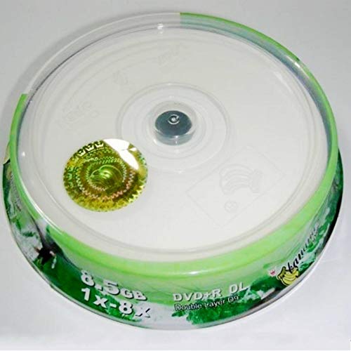 '- Cables 10 Pieces A+ Quality Banana Blank Printable DVD+R DL 8X Dual Layer 8.5GB D9 DVD dl - (Cable Length: DVD-DL 8.5GB)