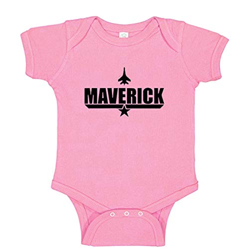 Maverick Baby Clothes Romper with Jet Plane from Movie  Pink