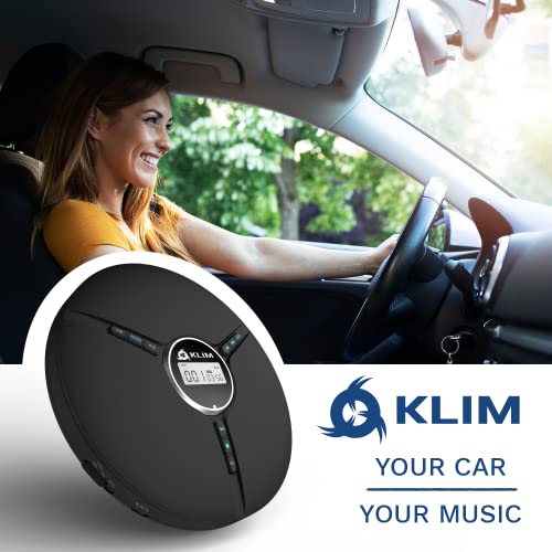 Discman Portable CD Player with a Built-in Battery - New 2022 Version + Ideal Car CD Player with Earphones + Compatible CD-R, CD-RW, MP3. Compact Mini CD Players Personal CD Walkman - Black