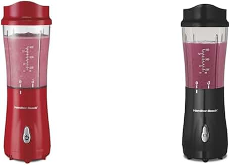 Personal Blender with 14oz Travel Cup in Black or Red