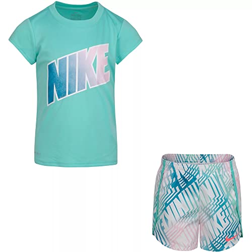 Baby Girl's Graphic T-Shirt and Sprinter Shorts Two-Piece Set (Toddler) Tropical Twist 3 Toddler
