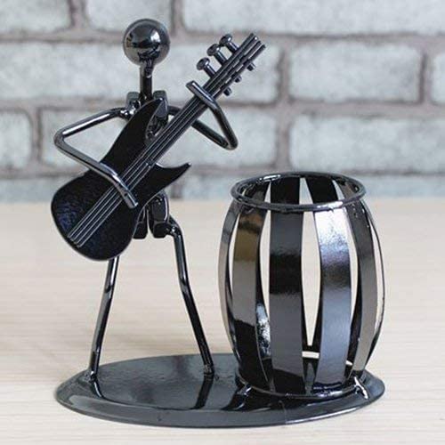 Decorative Metal Guitar and Rocker Pen Holder