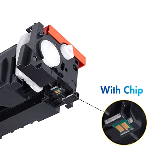 (with Chip) 414X 414A Toner Cartridge 4-Pack High Yield Compatible Replacement for HP 414A 414X Color Pro MFP M479fdw M454dw M479fdn M454dn M454 M479 Printer Ink (Black Cyan Magenta Yellow)