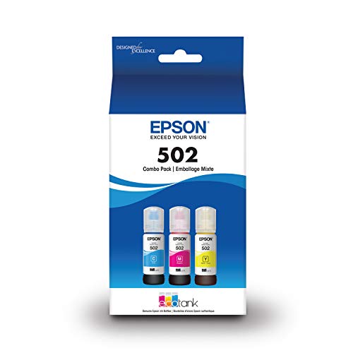 T502 EcoTank ink bottle color combo pack for select EcoTank printers