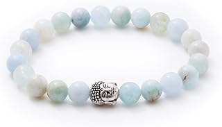 Natural 8mm stone and lava bracelet