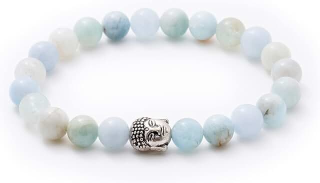 Natural 8mm stone and lava bracelet