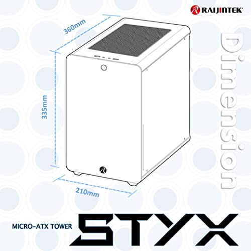 0R200036 Styx Micro-ATX Tower Computer Case - Silver