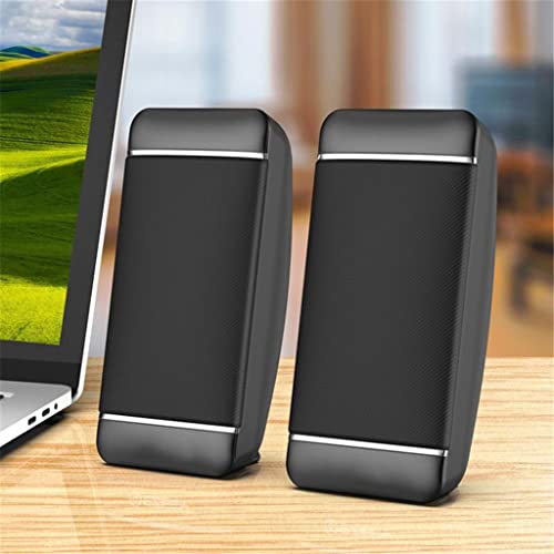 1 Pair USB Loudspeaker Practical Desktop Computer Speakers for Home Use