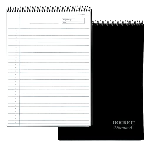 Wirebound legal ruled notebook, 8.5 x 11.75 inches