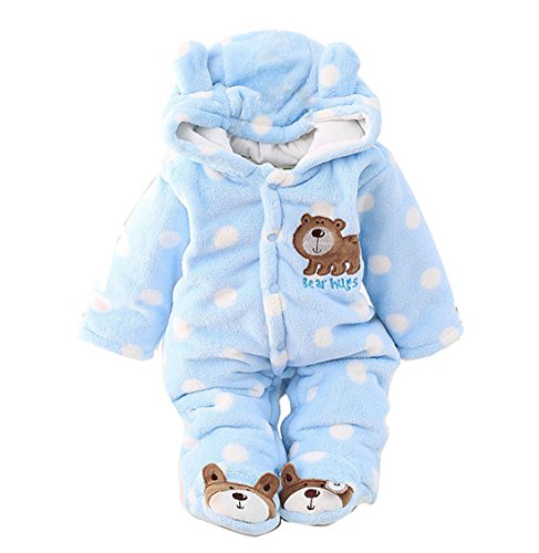 Baby Jumpsuit Outfit Hoody Coat Winter Infant Rompers Toddler Clothing Bodysuit