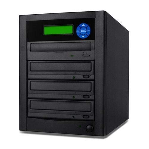 1 to 3 Target DVD Cd Duplicator with DVDRW Burners Athena Duplication Controller, Standalone Copier DVD Recorder Black
