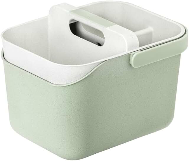 Multipurpose 3-Compartment Bucket Organizer with Handle
