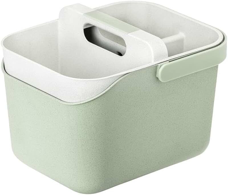 Multipurpose 3-Compartment Bucket Organizer with Handle