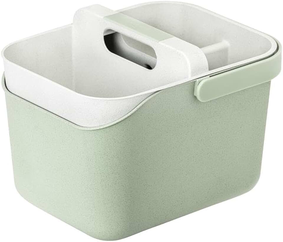Multipurpose 3-Compartment Bucket Organizer with Handle