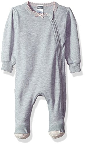 Baby Girls Classics Side Zip Sleeper, Grey, 3m