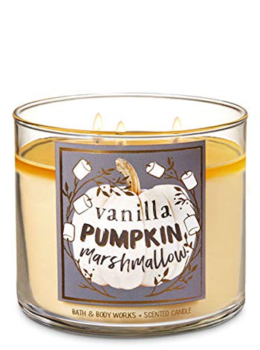 Vanilla Pumpkin Marshmallow Candle 14.5 Oz 3 Wick New for 2015