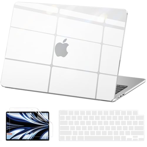 Ultra-Thin Clear Case and Cover for MacBook Air 13.6 Inch