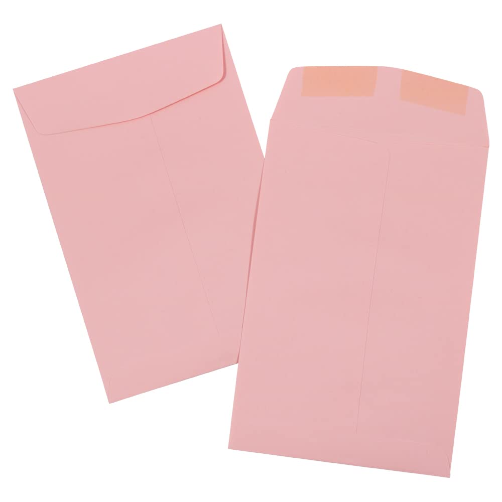 Baby Pink 6x9 Open End Catalog Envelopes, 50 Pack