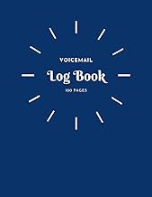 Voicemail Log Book with 100 Pages for Organization