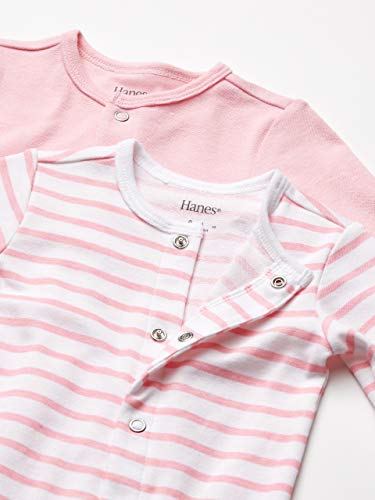 Ultimate Baby Flexy 2 Pack Sleep and Play Suits, Light Pink Stripe, 12-18 Months