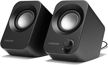 14W USB Stereo PC Speakers with Tilt and Volume Control