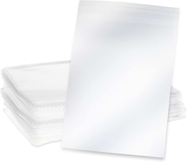 Clear card sleeves, 7.6 x 5.7 inches, 300 pack