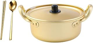 Ramen Cooking Pot with Lid, Spoon, and Chopsticks