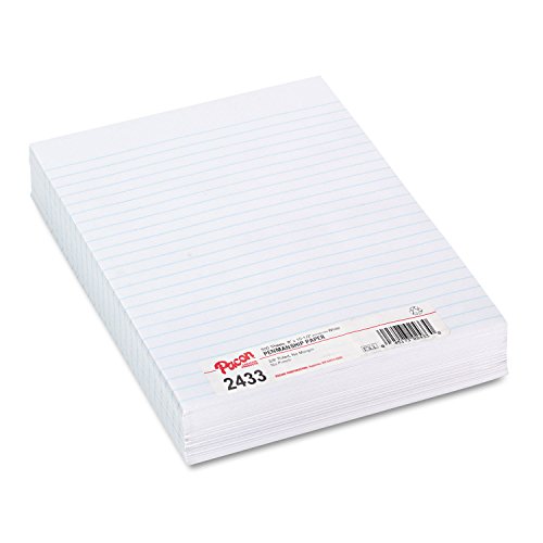White 8x10.5-inch 16 lb. Composition Paper, 500 Sheets