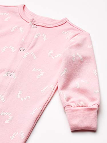 Ultimate Baby Flexy 2 Pack Sleep and Play Suits, Pink Shapes, 0-6 Months