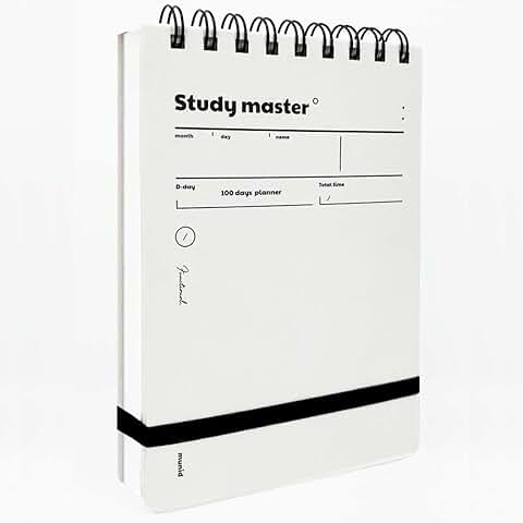 Set of 4 Spiral 100-Day Planners with Color Prints