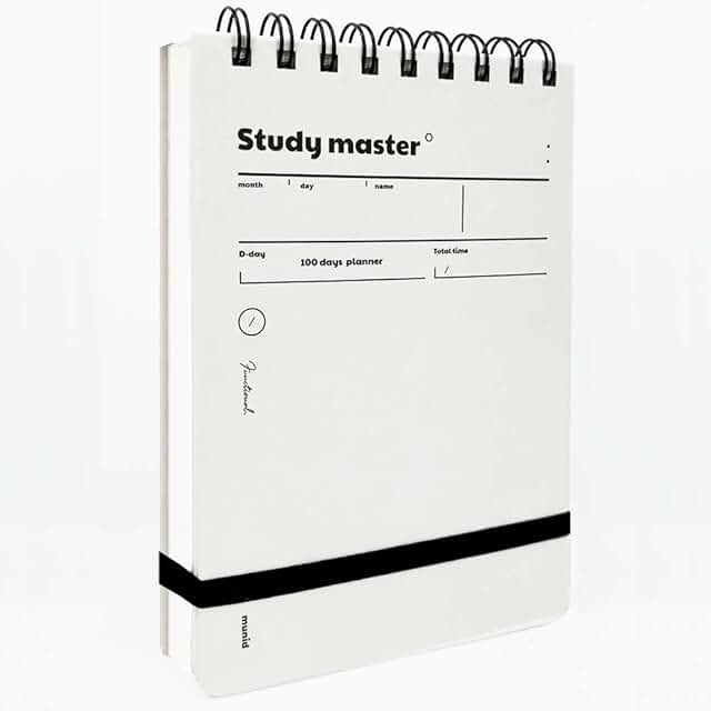 Set of 4 Spiral 100-Day Planners with Color Prints