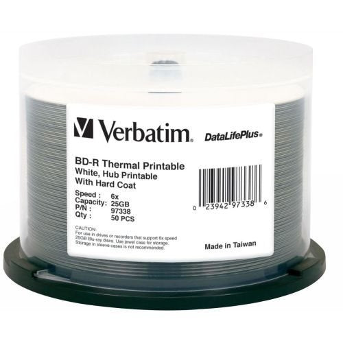 97338 BD-R 25GB 6x White hub thermal (97338)
