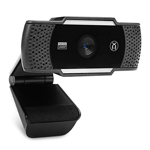 FHD 1080P Webcam Pro, 5 Megapixel Streaming Web Camera with Noise Reduction Microphone, Widescreen USB Computer Camera for PC Mac Laptop Desktop Video Calling Conferencing Recording - 2nd Gen