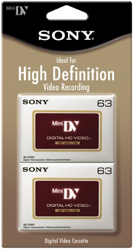 DVM63HDR/2 High Definition Minidv Videocassette - 2 Pack