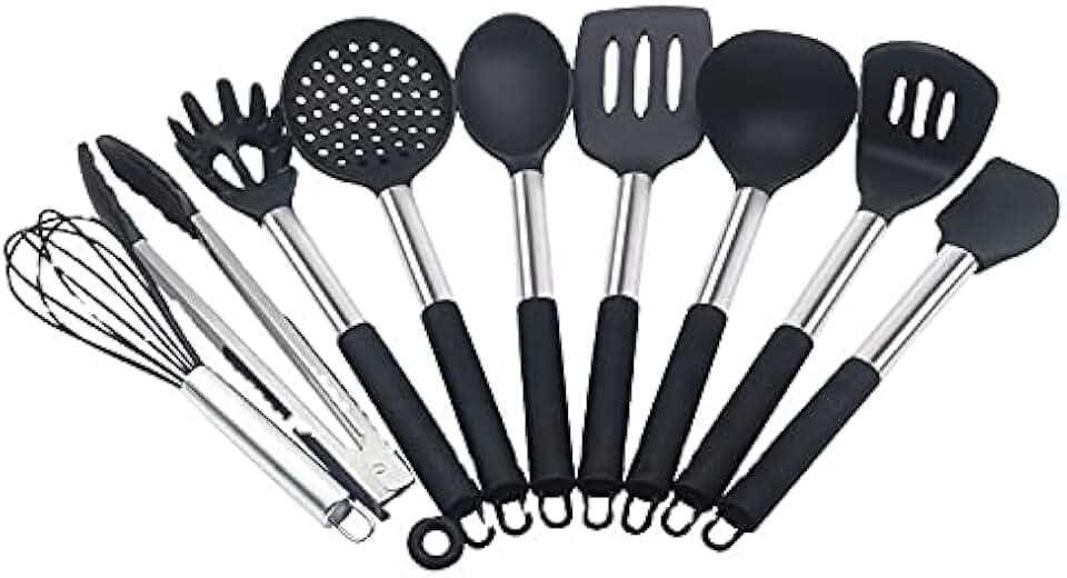 8-Piece Heat-Resistant Silicone Kitchen Utensil Set