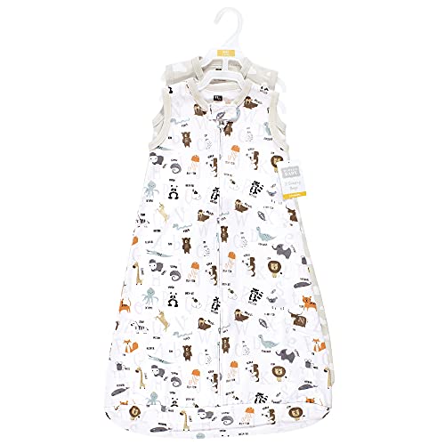 Uni   Interlock Cotton Sleeveless Sleeping Bag, Alphabet Animals, 0-3 Months