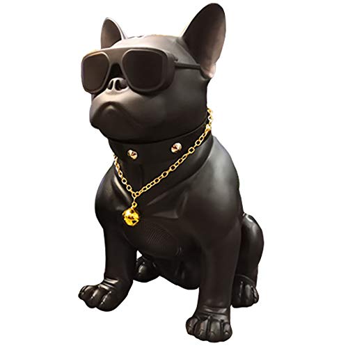 Bluetooth Speakers French Bulldog Art Bluetooth Speakers, Portable Bluetooth Speakers, Suitable for Mobile Phones, Laptop, Tablets, TV Bluetooth Speakers (Large, Black 12.99, 13.18, 7.36in)