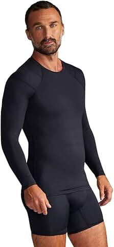 Men's Long Sleeve Shoulder Support Shirt with UPF 50