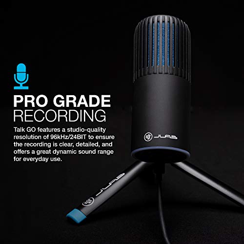 Talk Go USB Microphone | USB-C Output | Cardioid or Omnidirectional | 96k Sample Rate | 20Hz - 20kHz Frequency Response | Volume Control and Quick Mute | Plug and Play