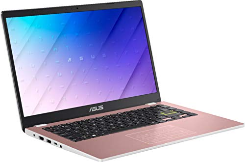 Flagship Vivobook E410MA Thin and Light Laptop 14 HD Display Intel Celeron N4020 4GB RAM 128GB eMMC Intel HD Graphics 600 Office 365 Win10 (Red)+ HDMI Cable