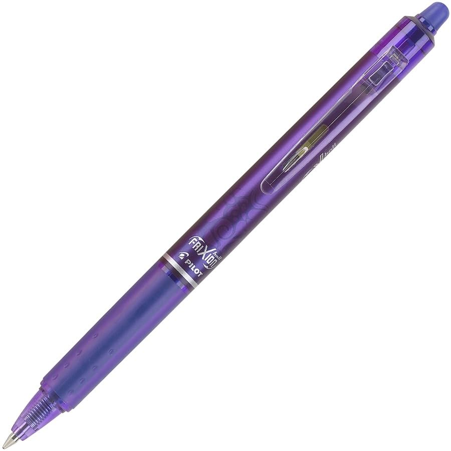 12 Purple Erasable Gel Pens, Fine Point, Refillable