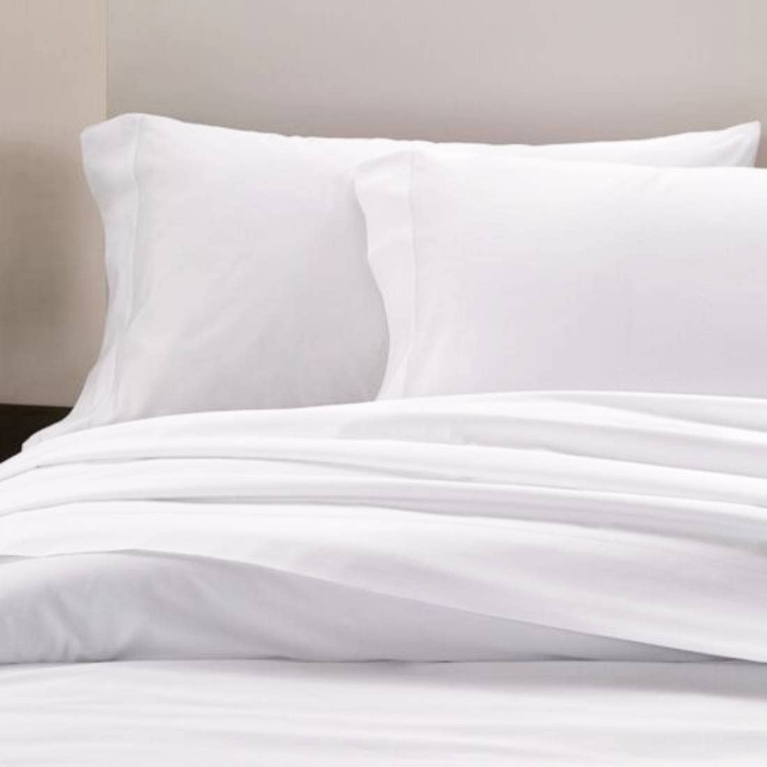 Italian Queen Sheet Set With Ajour Hemstitch  100% Cotton White
