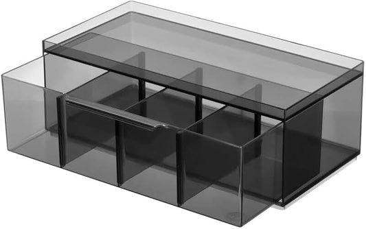 Decorative Bamboo Lock Organizer with Removable Tray