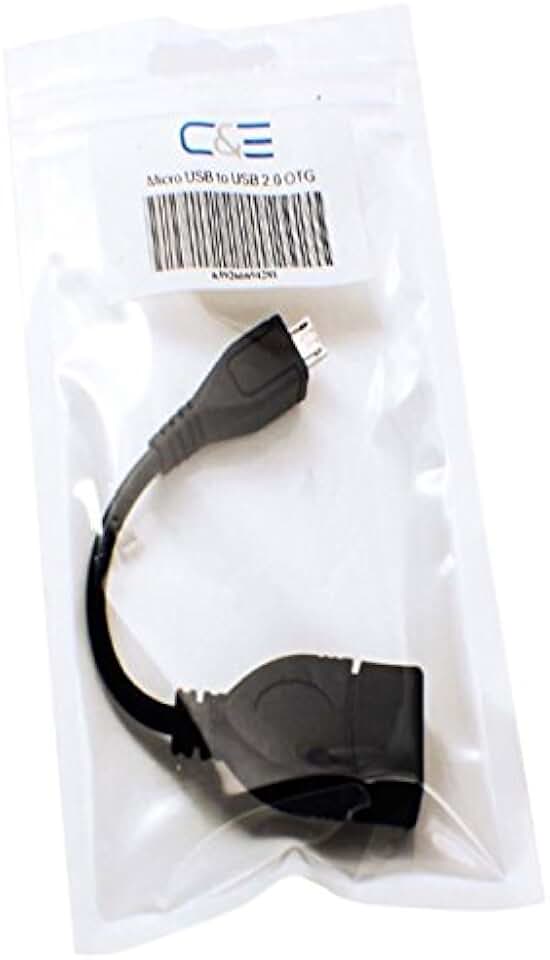 Micro USB to USB OTG Adapter Cable, 2-Pack